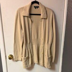 Lauren Ralph Lauren Cream Cardigan Sweater